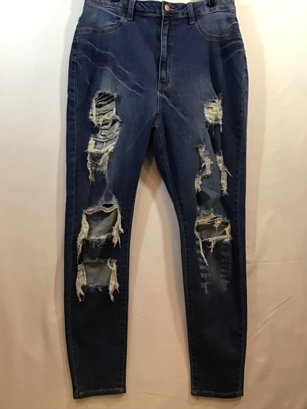 Fashion Nova Dark Blue Denim Jeans
